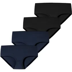 Schiesser Damen Panty Invisible Cotton 4er Pack