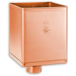 Design-Wasserfangkasten Grömo exzentrisch, Kupfer, verschiedene Größen (Ausführung: Ø 100mm)