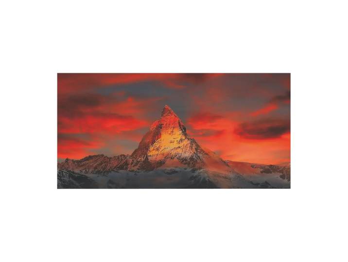 Leinwandbild Digital Art, Alldecor, weiss/rot/grau, Textil