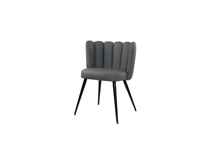 Kawola Esszimmerstuhl Jada Grau Kunstleder (1er-Set), Kunststoff, 59x79x55 cm, Esszimmer, Stuhl