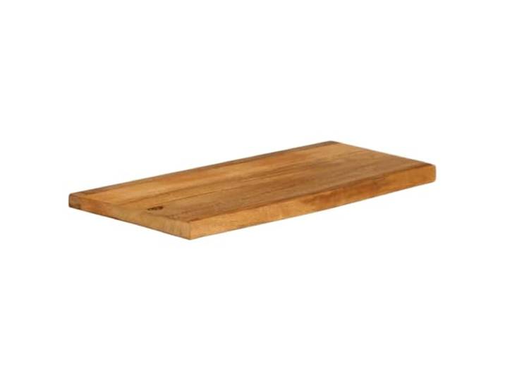 GKHPYURE Tischplatte mit lebenden Kanten, 80 x 40 x 2,5 cm, Massivholz Eichen-Finish, 1 Seitenkante, glatte Oberfläche, vielseitig einsetzbar, nur Tischplatte