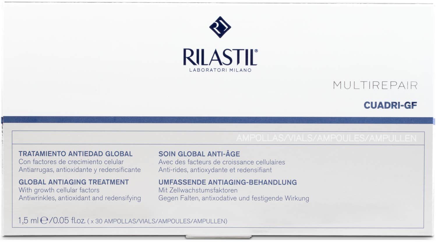 Rilastil Multirepair Cuadri GF Tratamiento Antiedad Global 30 ampollas