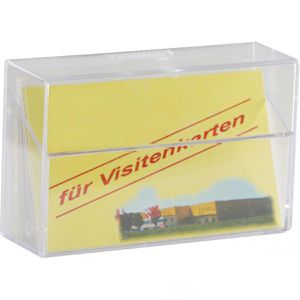 Böttcher-AG Visitenkartenbox, für 100 Visitenkarten, Kunststoff, glasklar
