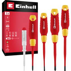 Einhell VDE Schraubendreher-Set Größe (Schraubendreher) SL 4.0, SL 5.5, PH 1, PH 2 370541