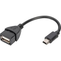 USB Adapter / Konverter, OTG Typ mini B - A