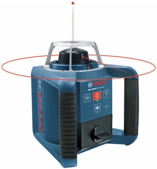 Laser tournant BOSCH GRL 300 HV avec RC 1 WM 4 LR 1 BT 300 HD et GR 240 (061599403Y)