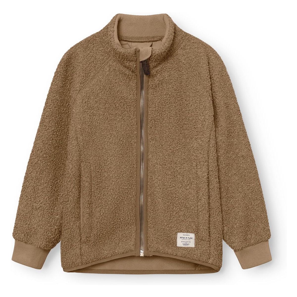Mini a ture Matcedric Teddyfleece jacket. GRS otter brown (1790) 152 1263215217179020
