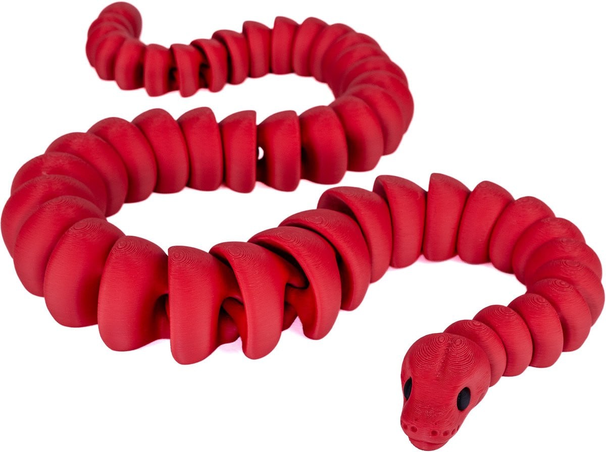Flexibele Python Slang 97 cm - Realistische 3D Geprinte Slang Decoratie