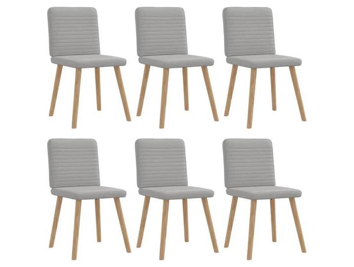 Chaises - JILI MAISON - Scandinave - gris nuage tissu(Lot de 6) LV303
