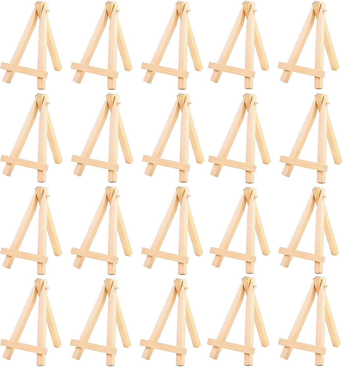 20 stuks mini houten ezels van oCreon voor foto's, visitekaartjes en decoratie