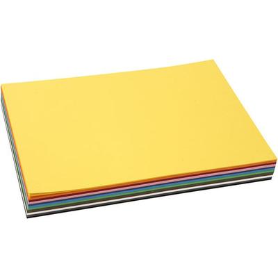Creativ Company Farbkarton, A4, Blatt 210x297 mm, 180 g, sortierte Farben, 12x10 Blatt