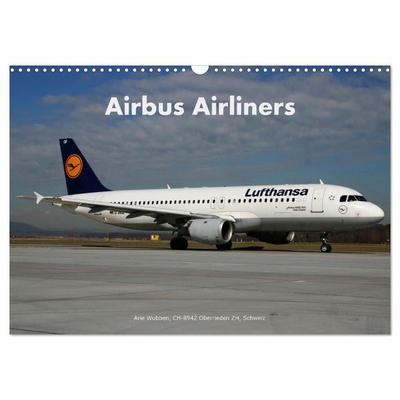 Airbus Airliners (Wandkalender 2027 DIN A3 quer), CALVENDO Monatskalender