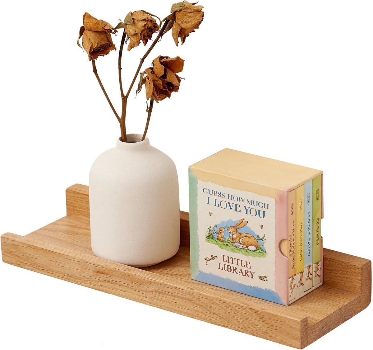 Massief Eiken Zwevende Wandplank voor Woonkamer, Keuken en Badkamer