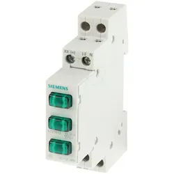 Siemens Leuchtmelder 3-fach grün, Schalter + Taster, Grün