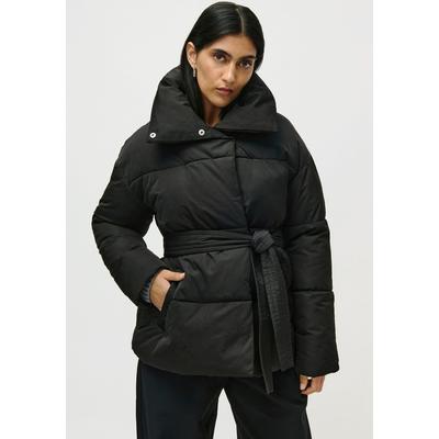 Steppjacke LEGER "Margitta, LeGer by Lena Gercke", Damen, Gr. 42, schwarz, Web, Obermaterial: 100% Polyester, unifarben, regular fit normal, Rundhals, eingesetzt gerader Abschluss, Jacken Steppjacke, Regular fit mit Rundhalsausschnitt