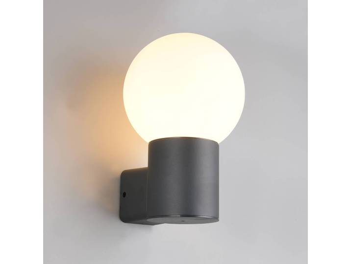 Trio Lighting Außenwandleuchte Mures, dimmbar, schwarz, Aluminium, Modern