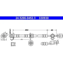 Bremsschlauch ATE 24.5266-0452.3