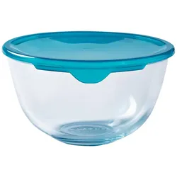 pyrex rührschüssel mit deckel 22x22x11,5cm-21cm-2l cook&store px