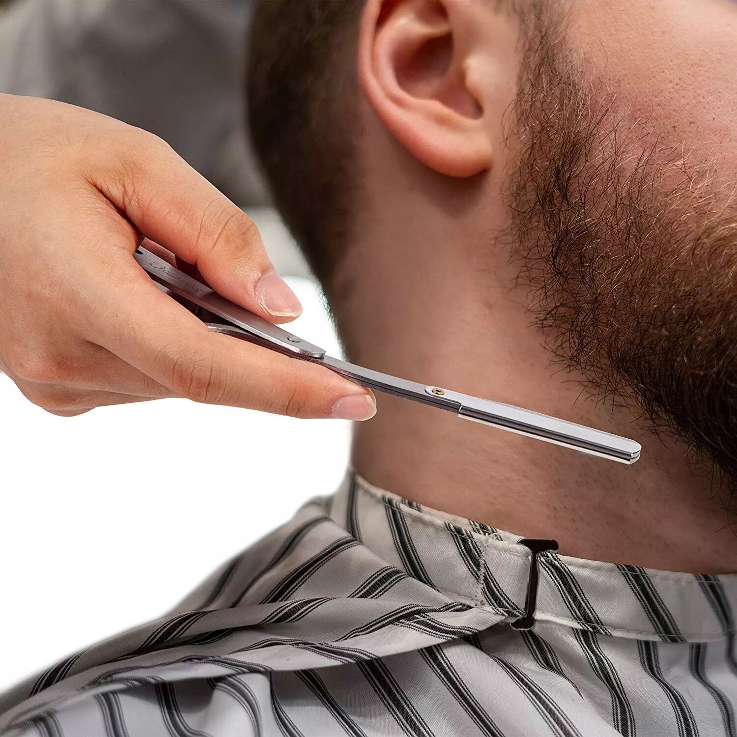INF Set de coiffure avec 2 ciseaux, peigne et pinces à cheveux 6 pièces