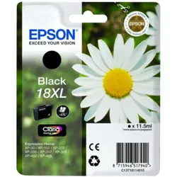 Epson, Druckerpatrone, 18XL Schwarz Original (BK)
