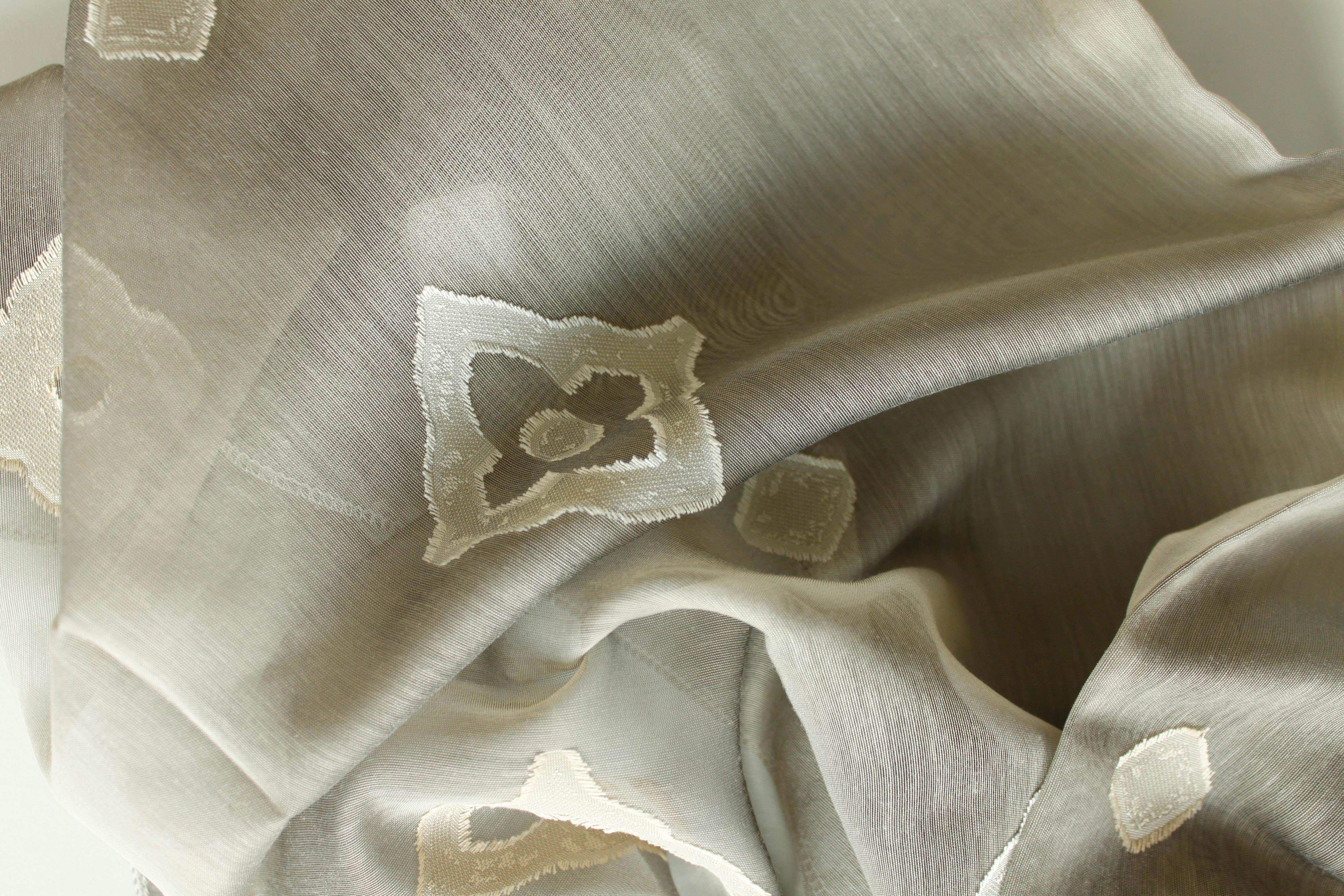 Vorhang APELT "Lapis" Gr. 4, beige, B:122cm H:245cm, Scherli, Polyester, Gardinen, Vorhang, HxB: 245x122 beige 245cm, Ösen, 122cm