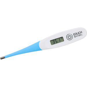 EDLICH&HABEL Fieberthermometer EDHA10317F, Kontakt-Messung, mit flexibler Spitze, wasserdicht, 1 Stück