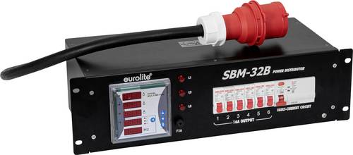 Eurolite SBM-32B Stromverteiler 3 HE