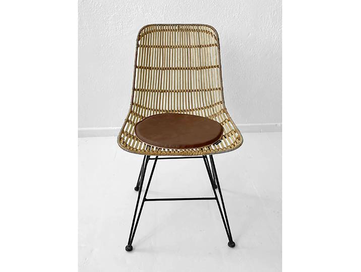 Galette de chaise Zumi Marron/Marron Ø 34cm Tissu