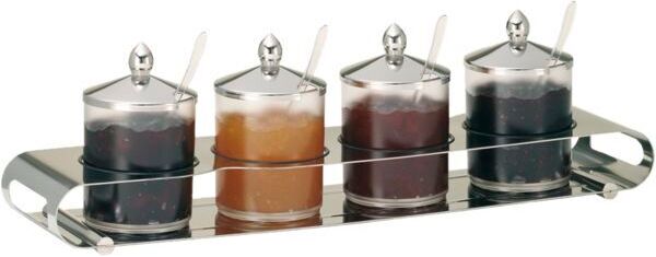 Frilich Quattro Contenitori per Marmellata Unison