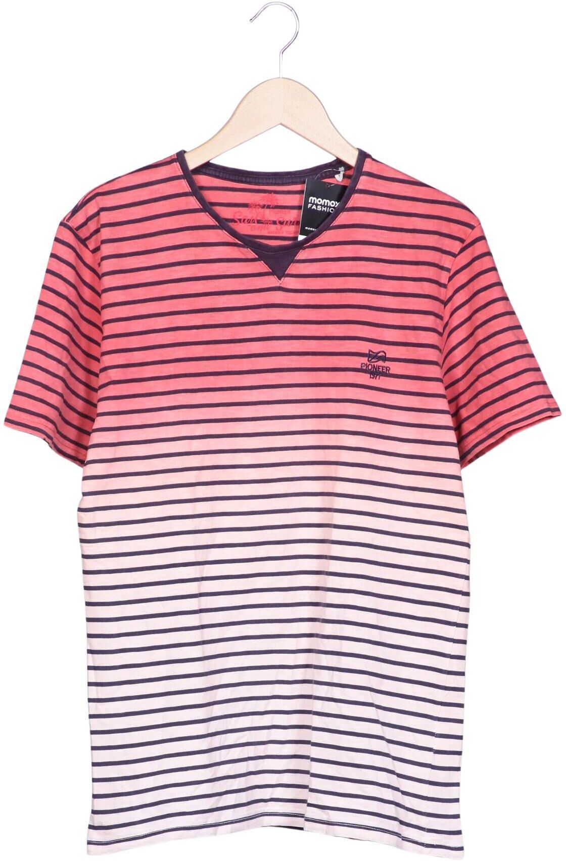 Pioneer Herren T-Shirt, Mehrfarbig, Gr. M, Baumwolle - Second Hand