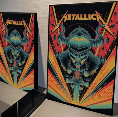 Inspire Picks Metallica Wall Poster Classic Rock Band Wall Art For Music Room & Bar Decor hei 3 40x60cm No Frame