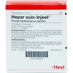 HEPAR SUIS Injeel Ampullen 10 St