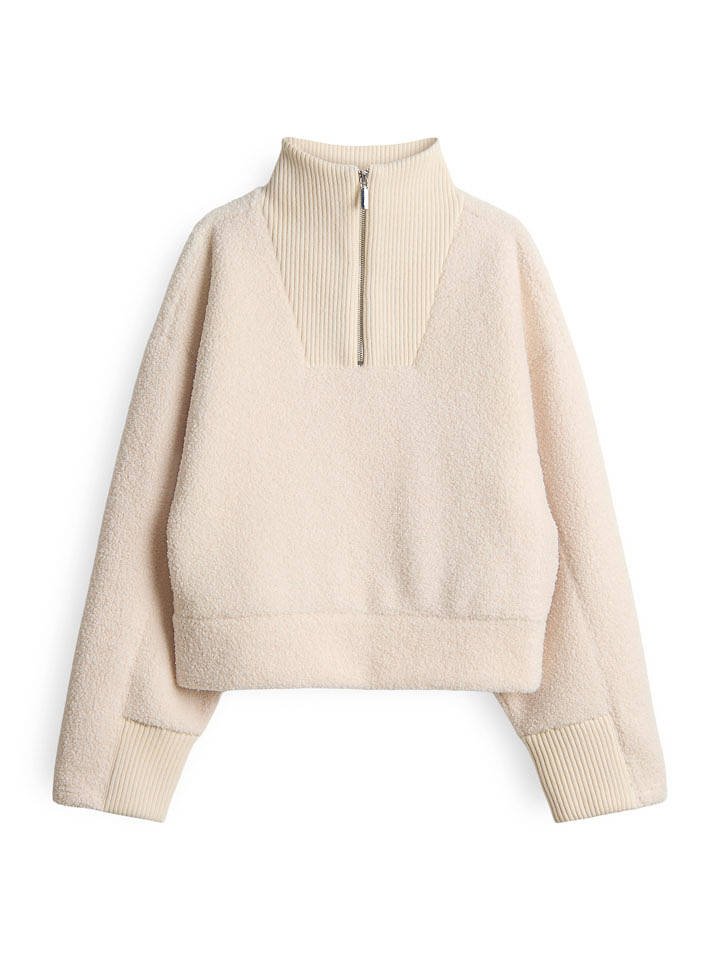 OPUS Sweatshirt "Gick" in Creme - 42