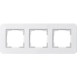 Gira Abdeckrahmen 3-fach Reinweiß/Reinweiß 0213410