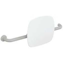 Hewi 801 Rückenstütze 801.51B9261L97 Wandabstand 150mm, Ausführung links, matt, Lehne signalweiß, lichtgrau