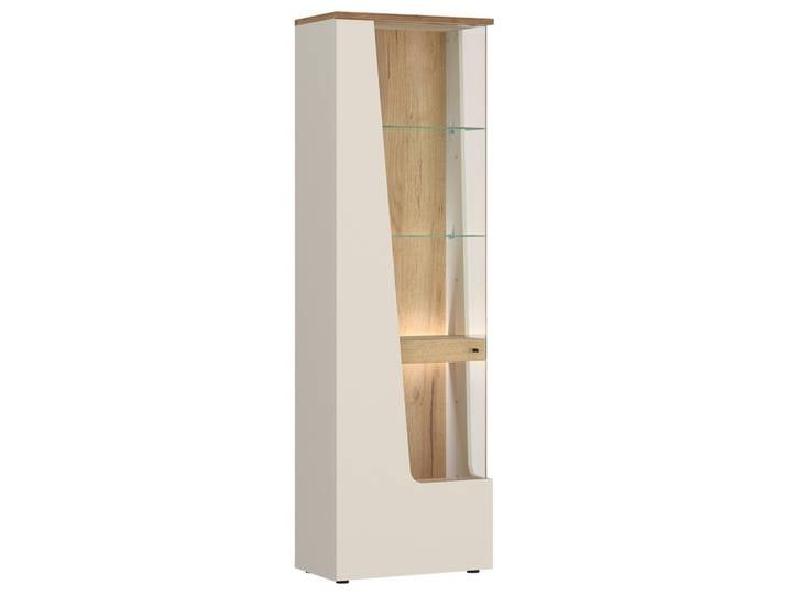 Vitrine CUT OUT 60/198/40 cm Eichefarben, Kaschmir