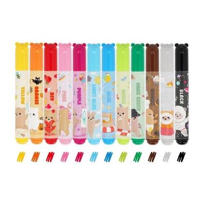 Legami Filzstifte - Teddy Friends- Teddybär - 12er Set