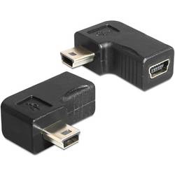 Delock USB 2.0 Adapter [1x USB 2.0 Stecker Mini-B - 1x USB 2.0 Buchse Mini-B] 65448 0 mm Buchse 90° gewinkelt