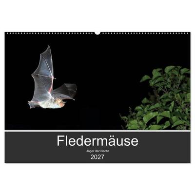 Fledermäuse - Jäger der Nacht (Wandkalender 2027 DIN A2 quer), CALVENDO Monatskalender