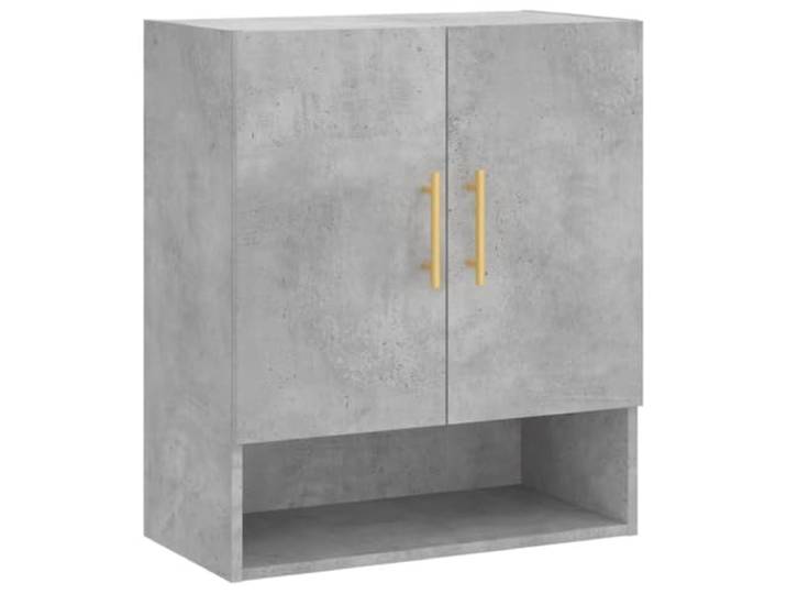MNCVXAXG Wandschrank, grau, Beton, 60 x 31 x 70 cm, Holz, mehrschichtig Mehrschichtiges Holz, feuchtigkeitsbeständig, Ausstellungsraum, Wandmontage, einfach aufzuhängen