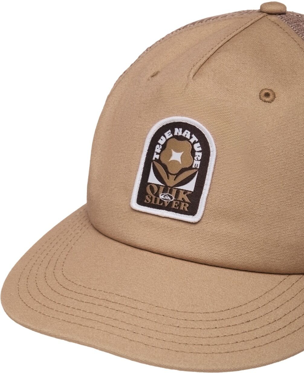 Snapback Cap QUIKSILVER "Drifter", Herren, beige (pine bark), Obermaterial: 100% Baumwolle., Caps Snapback Cap