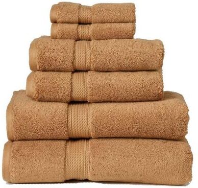 Home City, Inc.-Bath Egyptian Cotton Bath Towel Set Six Piece Set, Six Piece Set, Rust