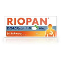 RIOPAN Magen Tabletten Mint 800 mg Kautabletten 50 St