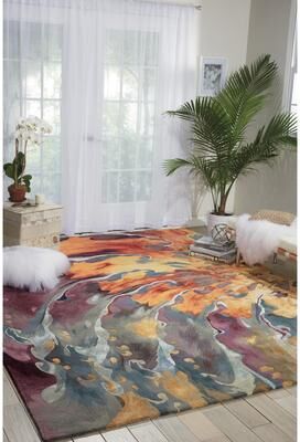 Nourison Prismatic Hand-tufted Abstract Area Rug