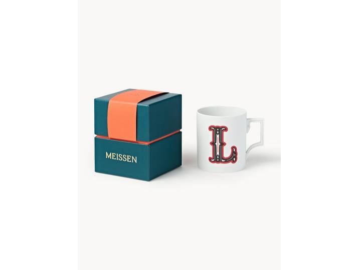 Westwing x MEISSEN, Mug artisanal avec motif décoratif Initials