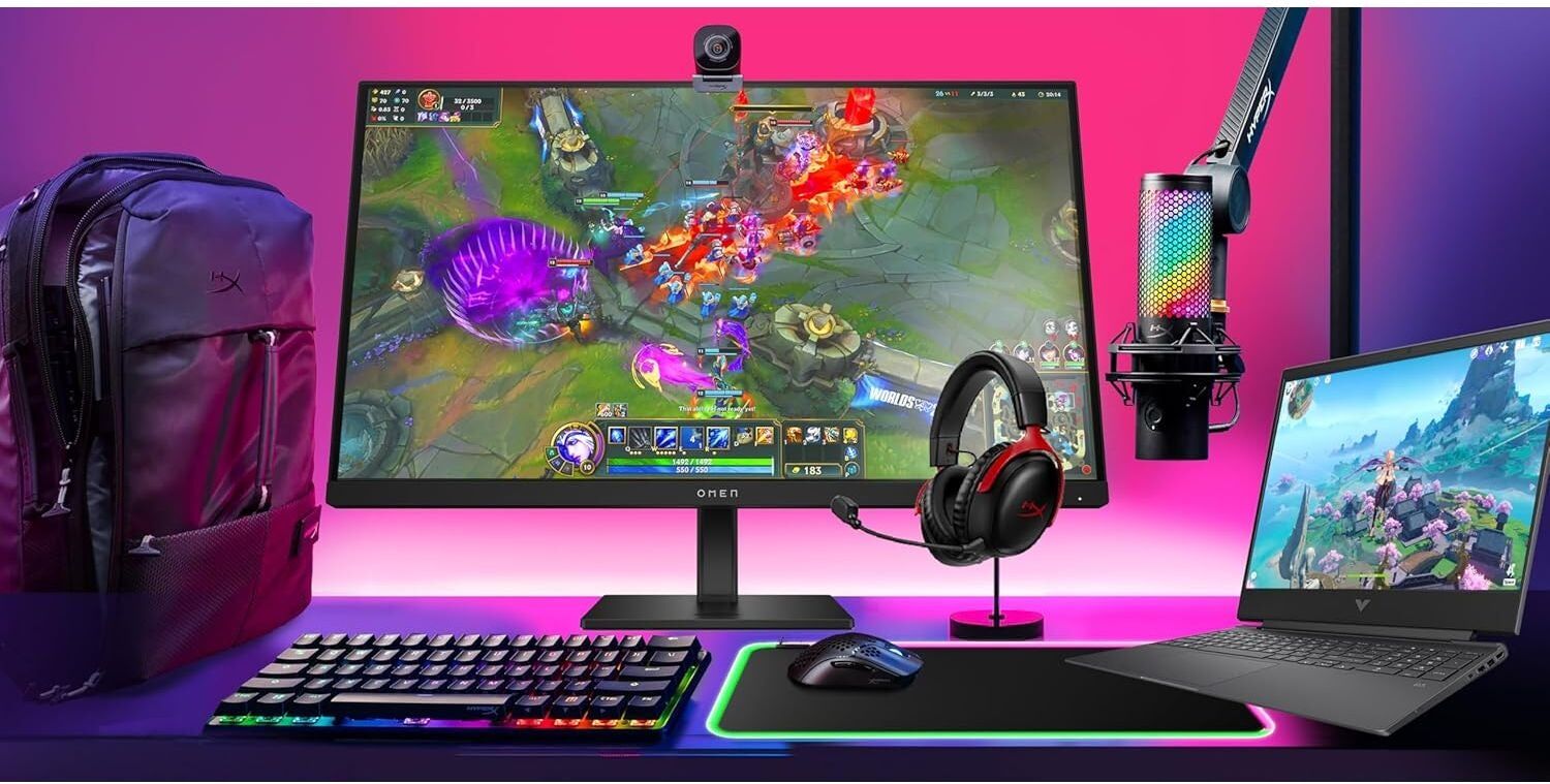 HyperX QuadCast S USB Microphone – RGB Lighting, Shock Mount, Onboard Controls, USB-C, for PC & Mac – Black