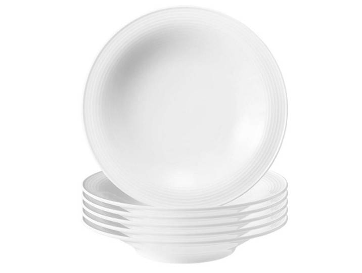 Seltmann Weiden Suppenteller Seltmann Weiden Beat Weiß Suppenteller 22,5cm 6er Set