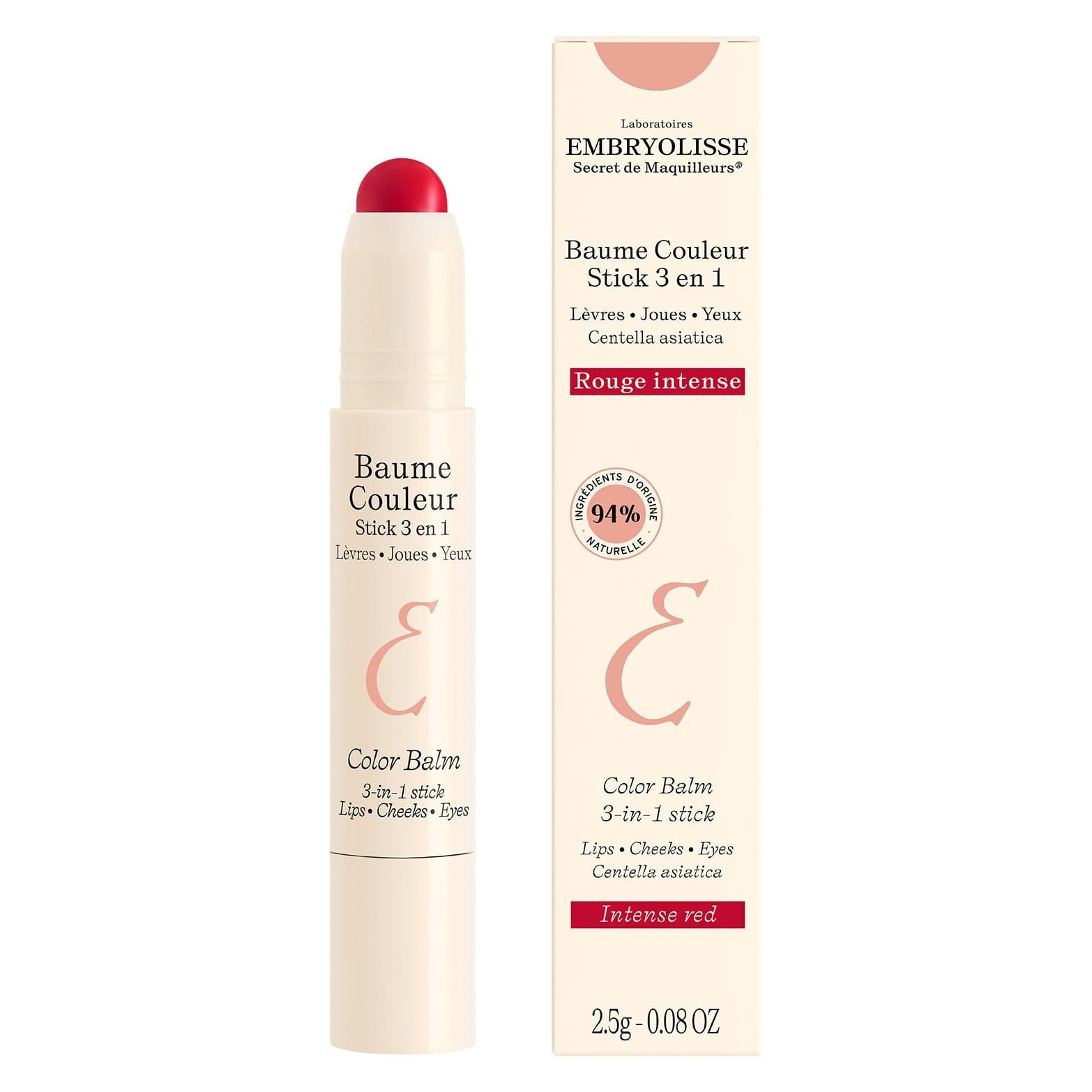 Embryolisse - Color Balm 3-In-1 Stick Intense Red 2,5G (EMB418000) (Lippenbalsam, Lippenpflege Stick, 2.50 ml) (EMB418000)