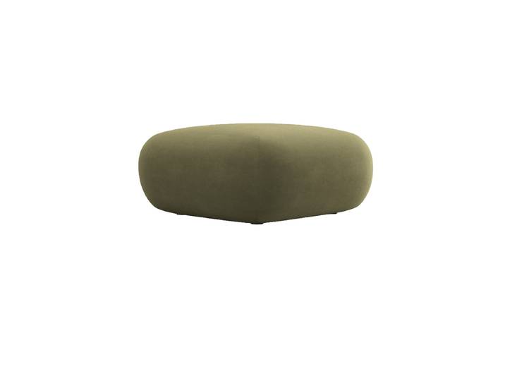 Design Sitzpouf „Nolio“ Samt Hellgrün 75 x 75 cm chosen by Bloomingloft