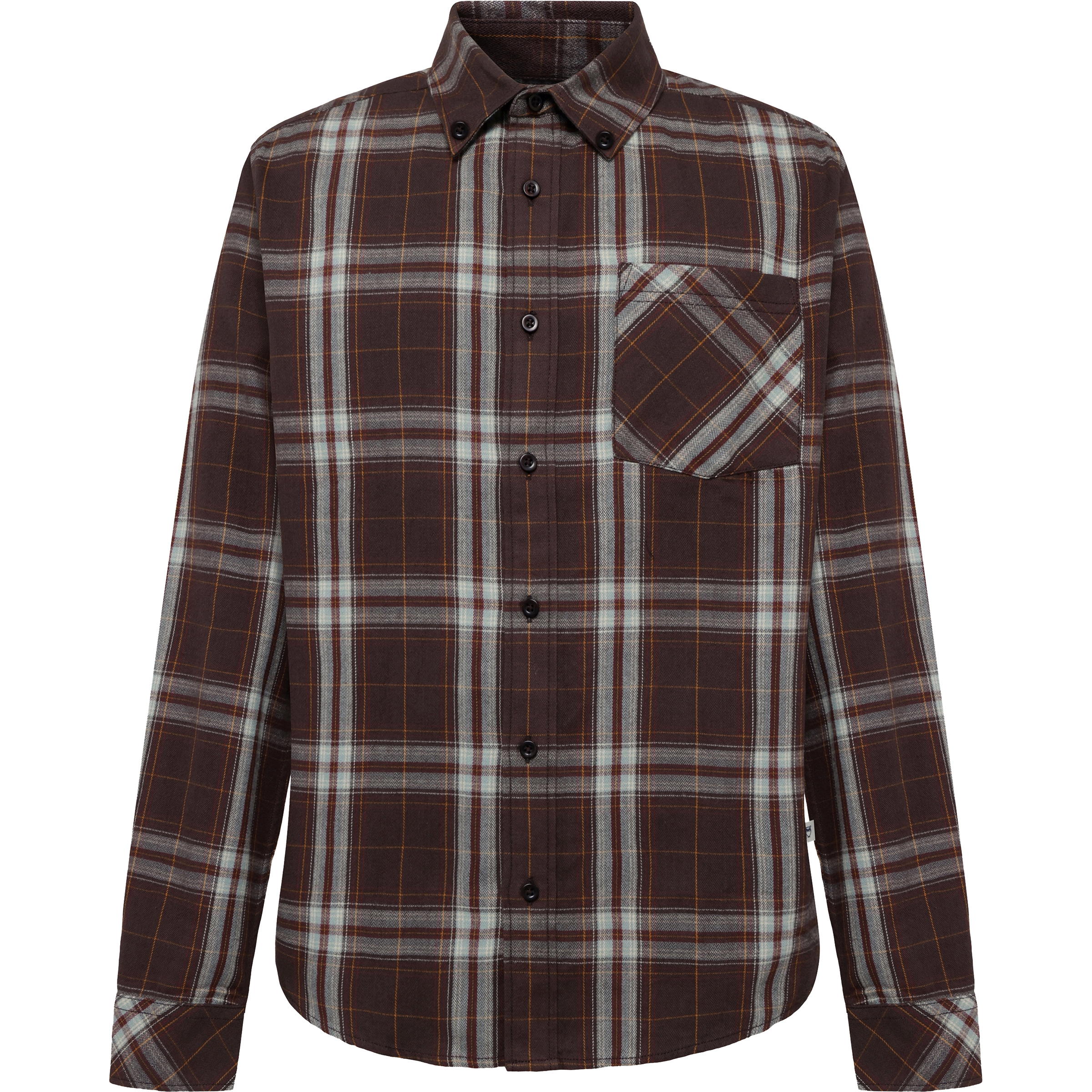 KnowledgeCotton Apparel Regular Fit Checkered Herren Hemden braun Größe M Lifestyle Hautfreundlich